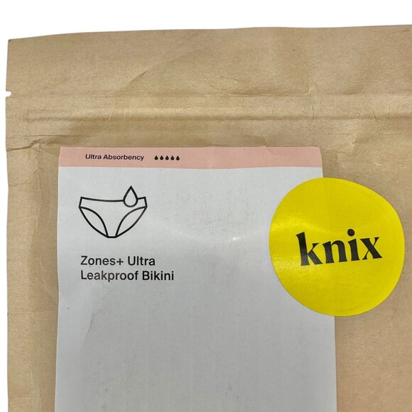 KNIX Zones+ Ultra Leakproof Bikini Back Coverage Womens XS Black Sealed Package - Picture 6 of 11